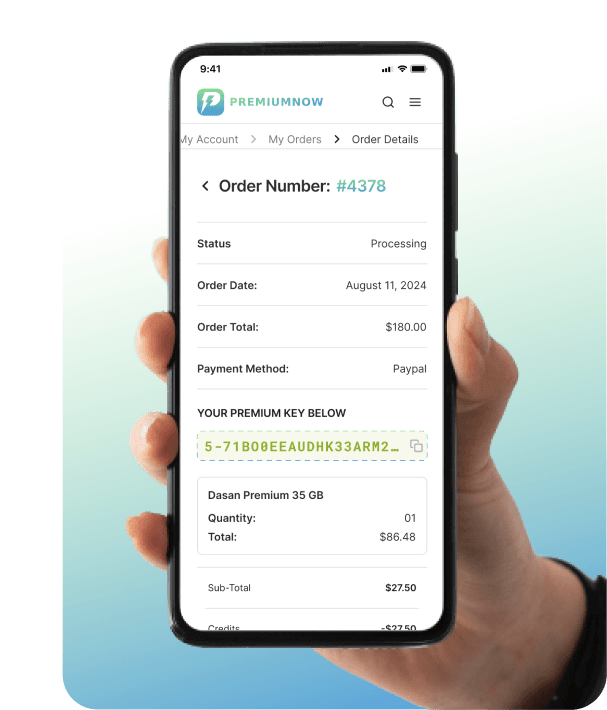 Premium key app preview