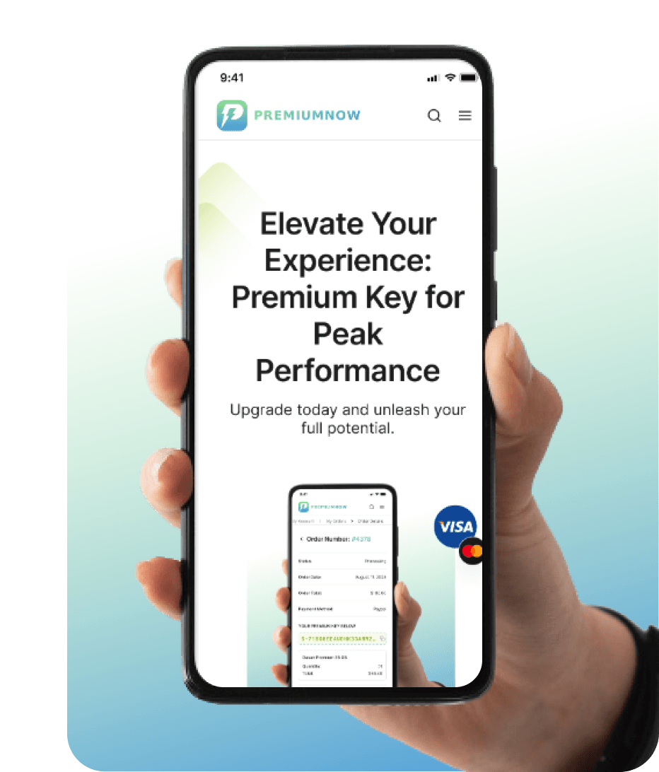 Premium key app preview